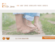 Tablet Screenshot of footdoctorinla.com
